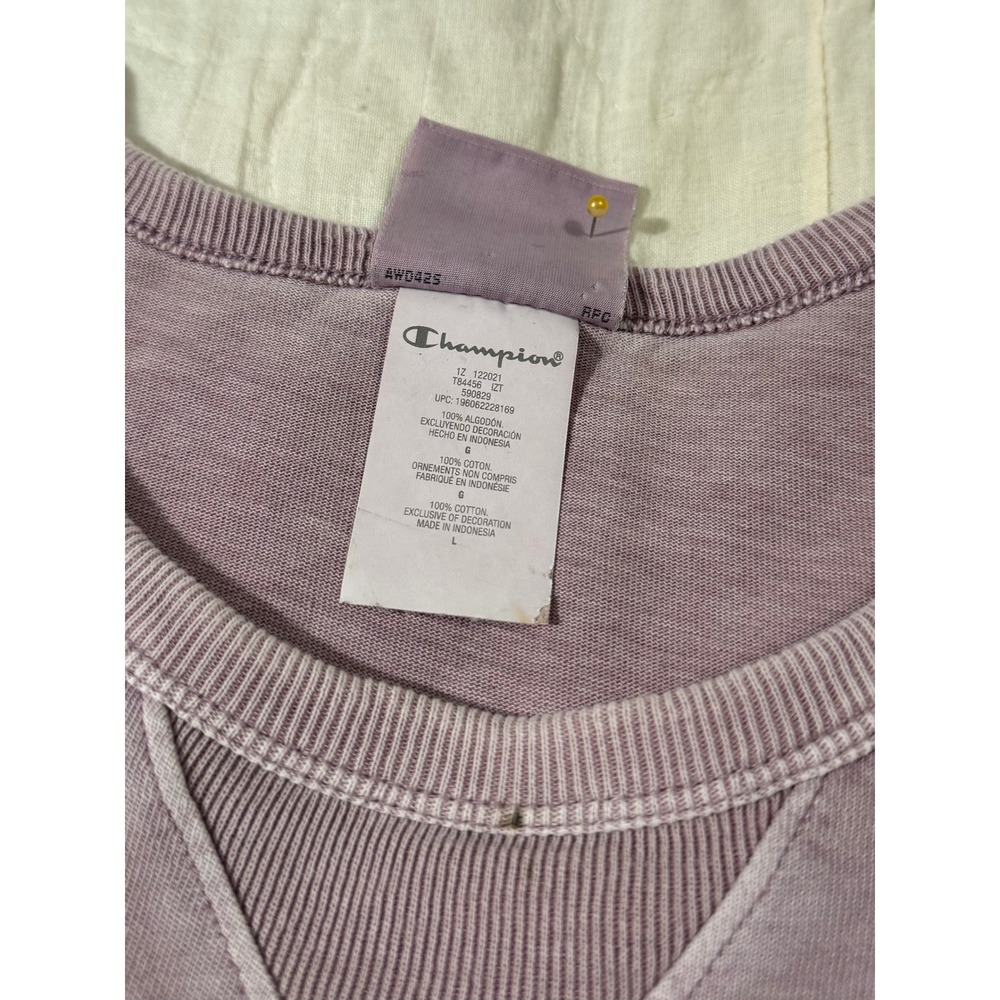 Champion Athletics Est 1919 Faded Purple Graphic T-Shirt Mens Large T84456 - Picture 6 of 9